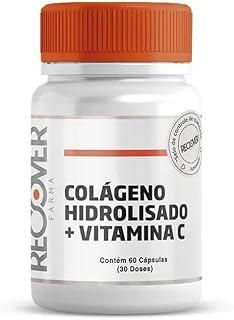 Colágeno Hidrolisado 500mg com Vitamina C 300mg - 120 Cápsulas - Recover Farma
