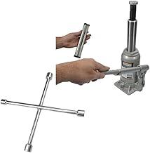 Kit Macaco Hidráulico Garrafa 4 Toneladas e Chave de Roda 4 Bocas Starfer