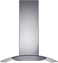 Coifa de Ilha Gourmet 180W, 90cm, Inox e vidro curvo, 220v, Cadence