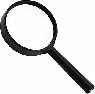 Lupa Amplificadora 60mm com Cabo Ergonômico – Alta Ampliação, Leitura Precisa, Portátil e Resistente