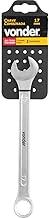 Vonder, Chave Combinada 17 Mm, Aço Cromo Vanádio, Reta Cromada.