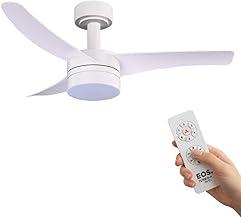 Ventilador de Teto Eos Turbo Vento 3 Pás c/Controle Remoto 106cm Branco 150w Evx100b Bivolt