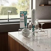 Escova para Lavar Garrafas, Mamadeiras, Copos, Taças, Garrafa Térmicas e Potes estreitos Altos e Baixos Esponja em EVA, Cerdas Macias Kit Com 2 Escovas