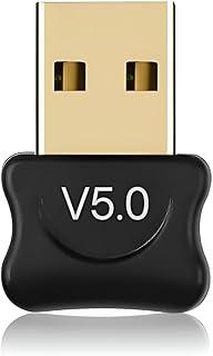 Adaptador Bluetooth 5.0 USB Receptor Dongle Para PC e Notebook Compatível Com Fone De Ouvido Mouse Teclado Windows Linux