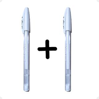 Caneta Gel Branca para Design marcação de sobrancelhas - 2 unidades