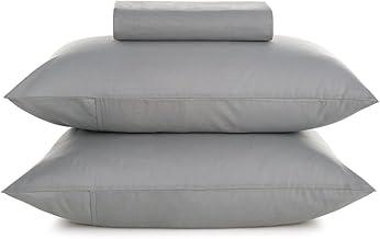 Karsten Jogo de Cama Matiza Cinza Lunar Casal 100% Algodão 160 Fios 3 peças