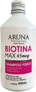 Shampoo Force Biotina Max - 500ml: Crescimento Capilar e Revitalização dos Fios