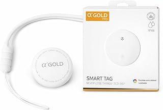 Smart Tag Localizador Android Alpha Gold Pro TCD-06F | Rastreador Bluetooth Crianças Pet Malas Carros Bicicletas Google Find Hub IPX6 (Branco)