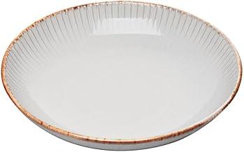 LYOR - Prato para Massa de Cerâmica Linear Cinza 23cm