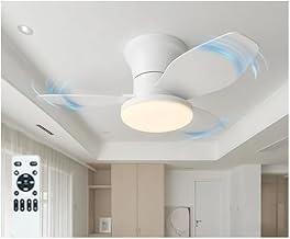 Ventilador de Teto com Luz, 110v-220v Ventilador de Teto com Controle Remoto, 6 Velocidades, 3 Colors Lâmpadas, 25 Pulgadas 3 lâminas, Ideal para cozinha quarto restaurante terraço