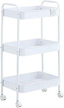 Carrinho Organizador Multiuso Gala Evolux, com Rodinhas em Ferro na Cor Branca.