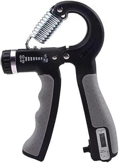 Hand Grip Ajustável 5-60kg com Contador – Exercitador de Mãos e Antebraço, Portátil, Ergonômico e Reforçado