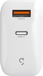 Geonav Carregador Universal SuperPower GaN Duo, 48W, 1 X USB-A e 1 X USB-C - tecnologias Quick Charge, Power Delivery, PPS**, CH48PDQCWT, Branco