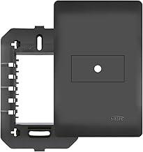 PLACA 4X2" COM SUPORTE - SAÍDA DE FIO 10MM - HABITAT BLACK- FAME