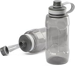 Garrafa De Água 1,5 Litros com Alça de Mão Para Transporte e Tampa Com Anel de Silicone Para Vedação anti vazamento, Bico Rosqueável Para Acesso Rápido na Cor Preto Transparente UTIMAIS+
