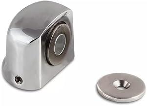 Trava Porta Magnética Imã Batedor de Porta DES04, Cromado, 3,5 cm x 3 cm x 4,5 cm, com Parafuso.