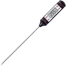 Termômetro Culinário Digital Premium com Display LCD de Fácil Leitura, Alta Precisão até 300°C, Ideal para Carnes, Churrasco, Líquidos, Forno e Cozinha