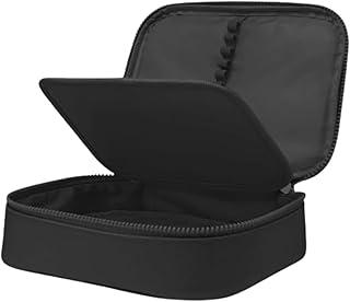 Estojo Escolar Infantil Box Grande Preto – Necessaire Organizadora em Nylon Resistente com Compartimentos
