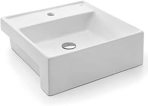 Docol, Cuba Semi Encaixe Quadrada 410X410X145, , 00970126, Branco