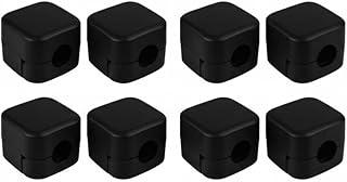 Organizador de Fios Autoadesivo. Kit com 8 Peças de Suporte para Cabos USB, Carregadores e Fones. Organização Sem Furos (Preto)