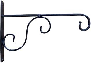 Suporte Mão Francesa Floreira em Ferro 1 Peça na Cor Preta