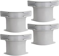 Prendedor de Lençol Antideslizante Invisível, Cinza, Kit com 4 Peças