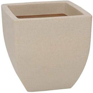 Vasart Malta Vaso de Flores Trapezio, Granito Areia, 30x30cm