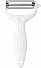 Descascador de Alimentos 3 em 1 em Aço Inox – Cortador Manual com Lâmina Lisa, Serrilhada e Julienne, Ergonômico e Compacto