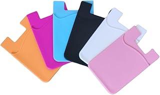Porta Cartão Adesivo para Celular, Suporte para Cartões De Silicone, Iphone, Android, Premium -Preto