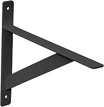 PRAT.K Suporte Mão Francesa Reforçada Leve Preto para Prateleira 20 cm – Alta Resistência