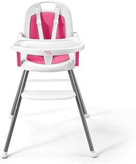 Cadeira de Alimentação Berry 3 em 1 Rosa Multikids Baby - BB390