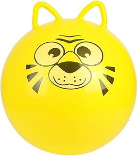 Bola Pula Pula Upa Upa Grande 50 cm com Alça, Brinquedo para Crianças (Amarelo)