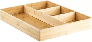 Ou Organizador de Gavetas 4 Nichos em Bambu Linha Keep com 10% de desconto por R$ 58,05 na amazon