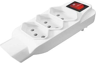 DNI, 7013, Adaptador Univ. 4 Tom. 2P+T com Interruptor Liga/Desliga, Multicor