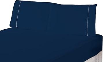 Jogo de Cama Laura Solteiro Azul Marinho