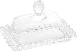 WOLFF - Manteigueira de Cristal 11cm x 7cm x 7cm - Linha Pearl