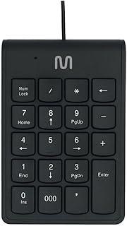 Teclado Numérico com Fio USB até 120cm c/Tecla 000 Preto Multi - TC227