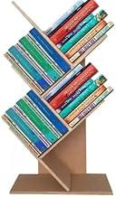 Organizador de Livros, Livreiro Estante Suporte Prateleira para Livros Revistas Mdf Premium Decor Preto Branco E Cru(CRU)