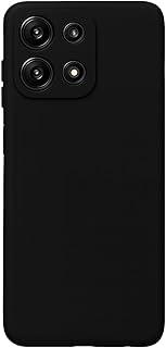 Compativel com Moto G86 - Capinha Capa Case Silicone Macia Aveludada Forro Interno Luxo Preta