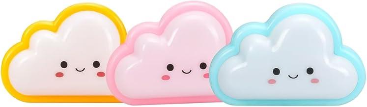 Luminária Abajur De Mesa Infantil Para Quarto De Bebê Ou Criança - Luz Suave Decorativa Azul, Rosa Ou Amarelo - Ideal Para Cabeceira, Berço, Leitura Noturna E Decoração Moderna