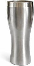 Copo Térmico Inox Tulipa 500ml Parede Dupla com Isolamento a Vácuo, Aço Inoxidável, Conserva Temperatura para Chopp Cerveja Sucos (Inox)