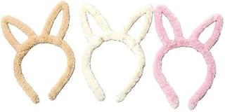 Tiara de Páscoa com Orelhas de Coelho Felpudo, 23cm, Cores Sortidas, Acessório para Festas Temáticas e Fantasias Infantis