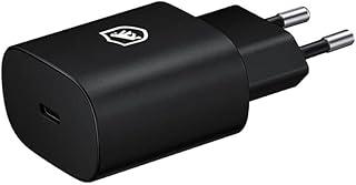 Gshield Carregador de Parede Universal Tipo C 25W Ultra Rápido, Compatível com iPhone, 5 anos de Garantia, Certificado Anatel, Preto
