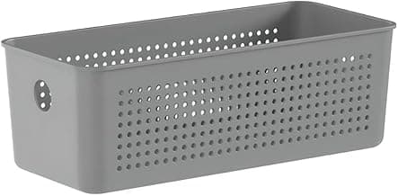 Ou Cesto Organizador Multiuso com abertura frontal 16L Chumbo Linha Flow