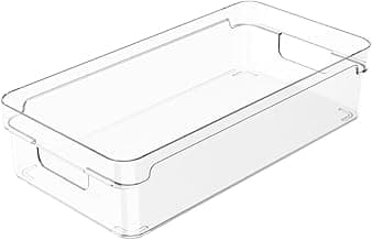 Organizador Crystal Clear para Gavetas e Armários Transparente Multiuso – Organização Inteligente em Qualquer Ambiente (30x15x07cm)