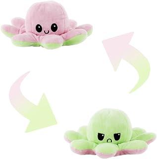 BBR Toys Polvo de Pelúcia Reversível TikTok Feliz e Triste (Rosa e Verde)