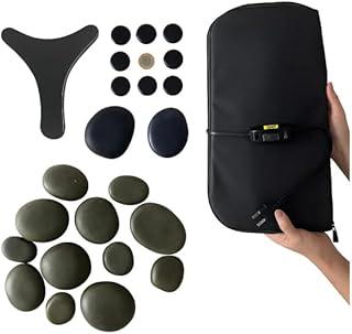 Kit 12 Pedras de Massagem Quentes Vulcânicas Corporal + Podal + Pantala (127v)