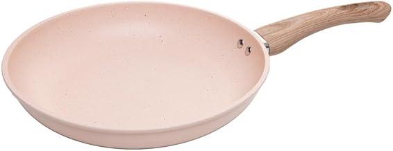 LYOR - Frigideira de Indução Granito Chef Tampa de Vidro 24cm Bege Alumínio com Revestimento Cerâmico