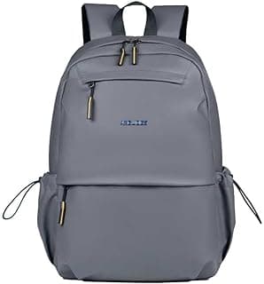 Vopoo - Mochila Impermeável emborrachada Unisex para Notebook, Design Minimalista, Ideal para Escola, Viagem e Trabalho