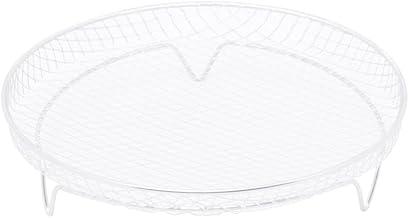 WOLFF Suporte Redondo de Aço Inox Empilhável para Air Fryer 19,5cm x 19,5cm x 4,5cm